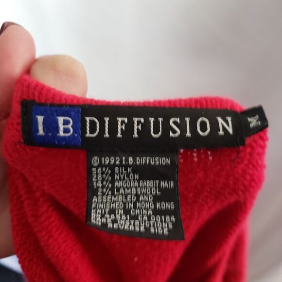 IB Diffusion Vtg 90's Red Beaded Holiday Sweater - Picture 4 of 5